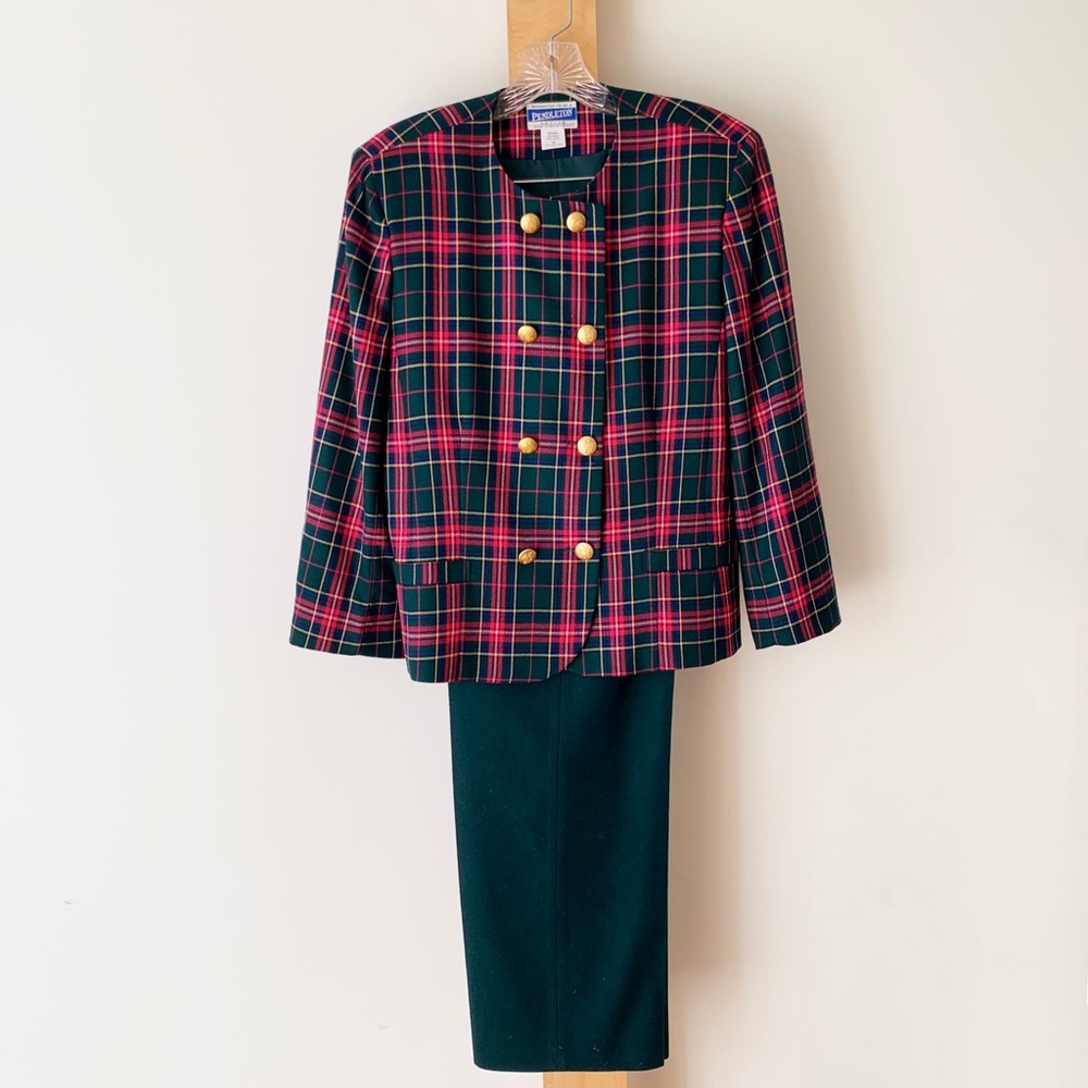 Spectacular vintage Pendleton suit with pants